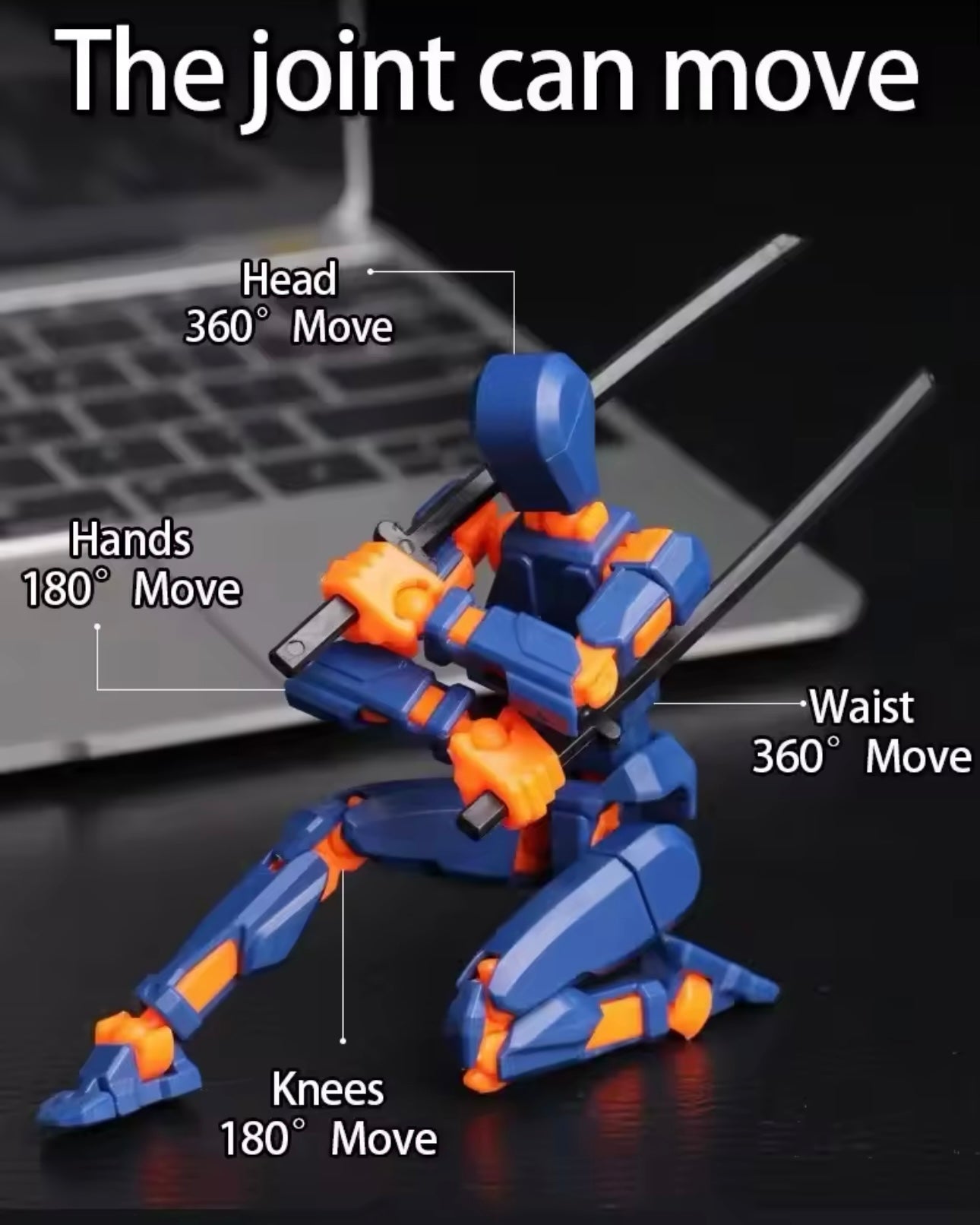 Titan 13: Multi-Jointed 3D Printed Action Figure - Customizable Model Kit