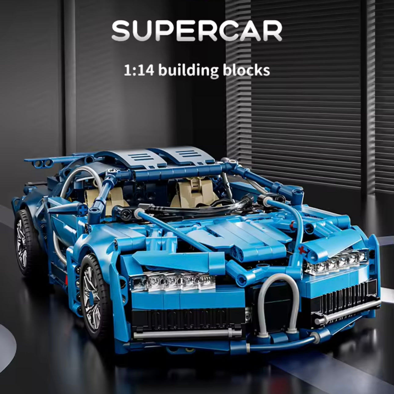 ToylinX 1:14 Supercar Building Block Toy Optional Power Group 14+ Technology Design Christmas Gift for Adults and Kids With Box