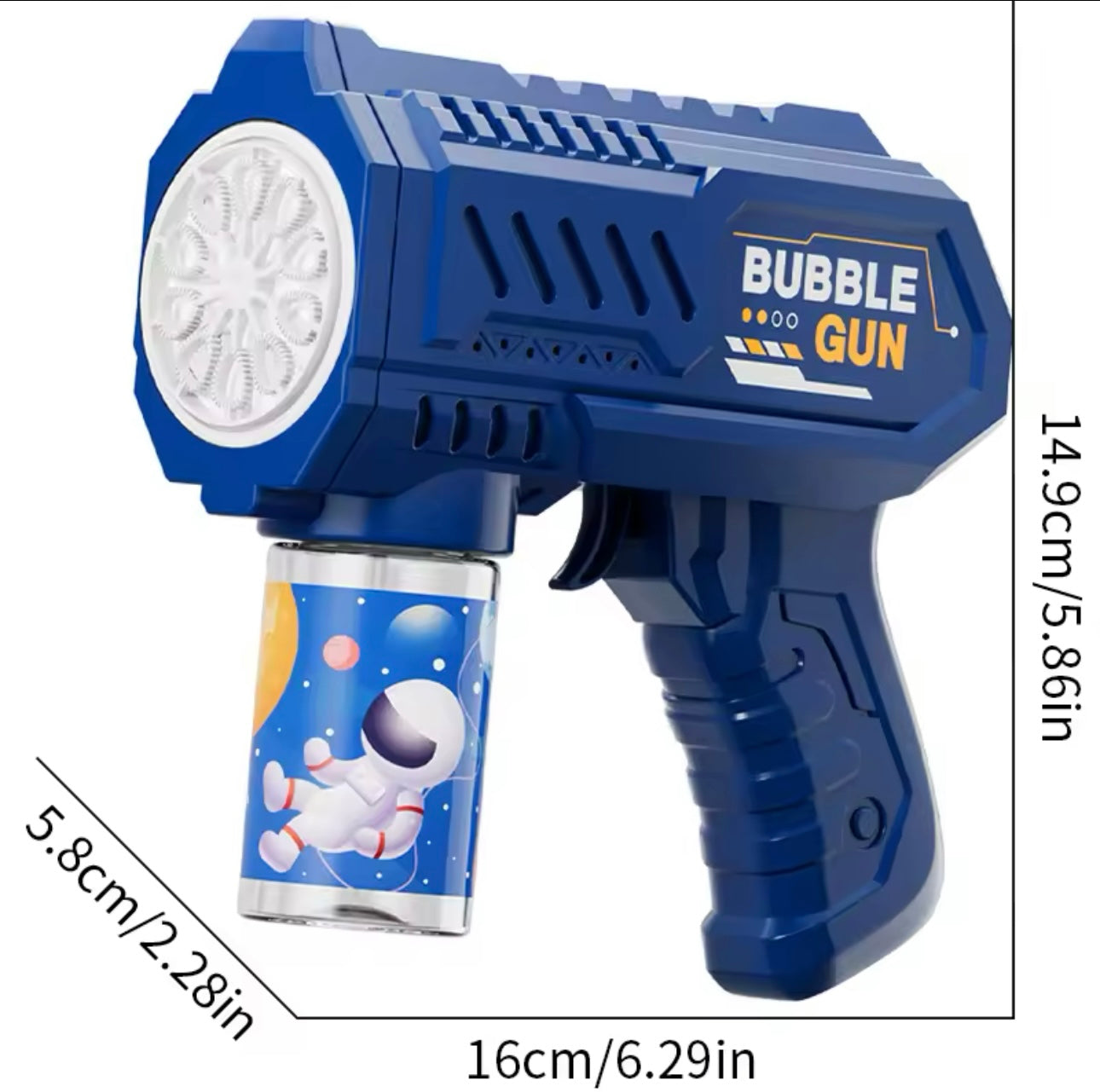 Automatic Space Bubble Gun - Outdoor Bubble Machine (No Solution)