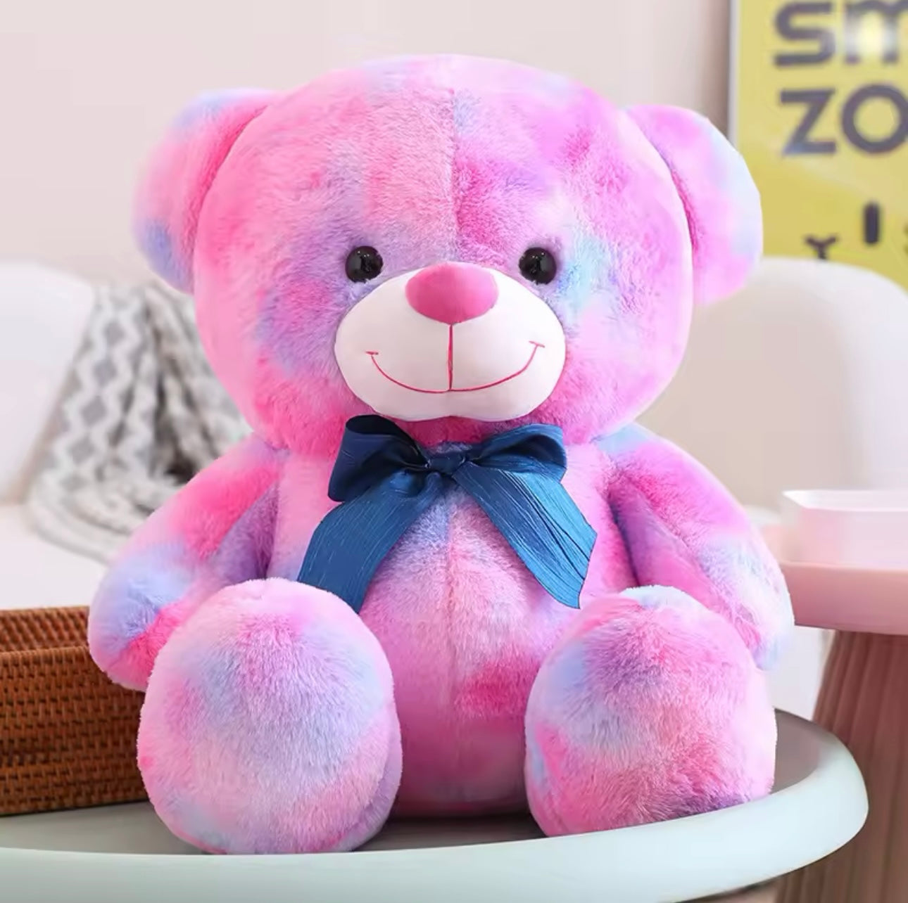 35cm Fantastic Rainbow Colorful Plush Teddy Bear Toy