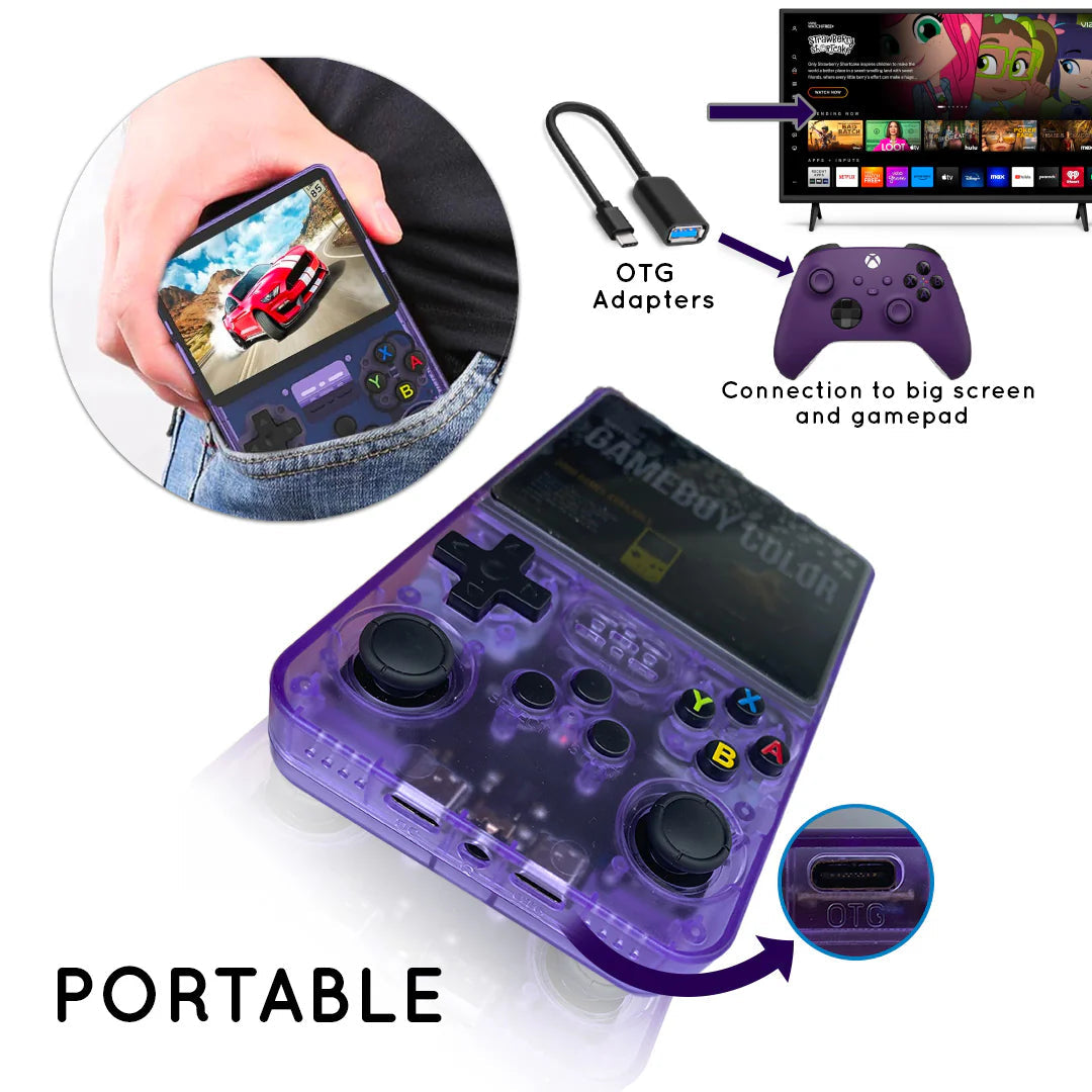 R36S Portable Gaming Console – 20,000+ Classic & Modern Games in One Device