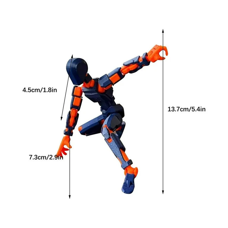 Titan 13: Multi-Jointed 3D Printed Action Figure - Customizable Model Kit