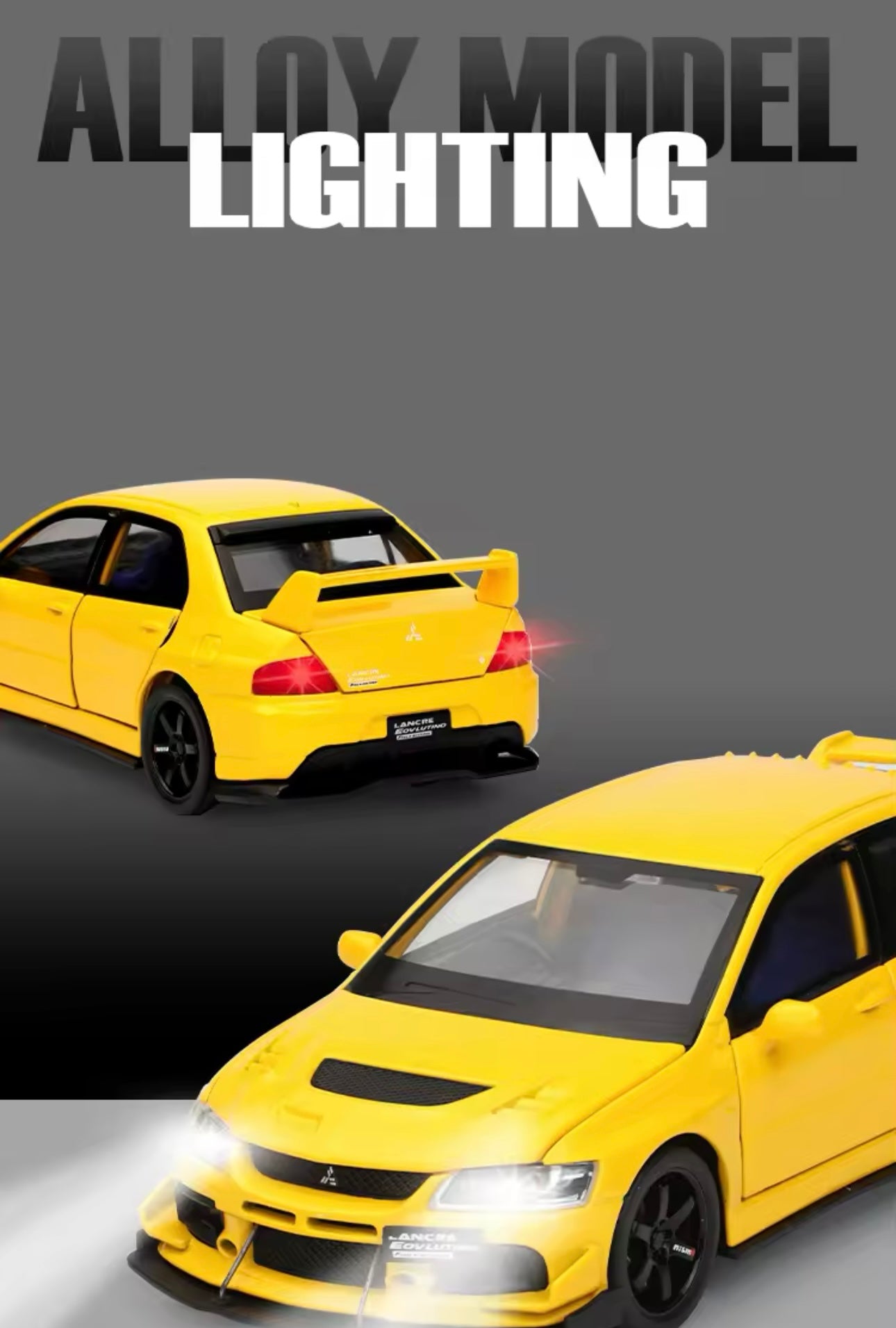 JDM 1:32 Mitsubishi Lancer Evolution IX - Super Racing Diecast Car Model, Metal Alloy Collectible