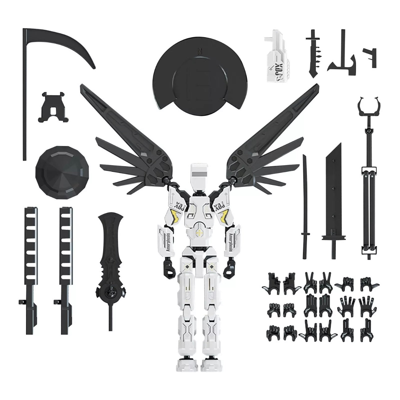 Titan 13 Multi-Jointed Action Figure - Highly Articulated Mech-Style Toy with Cold Weapons