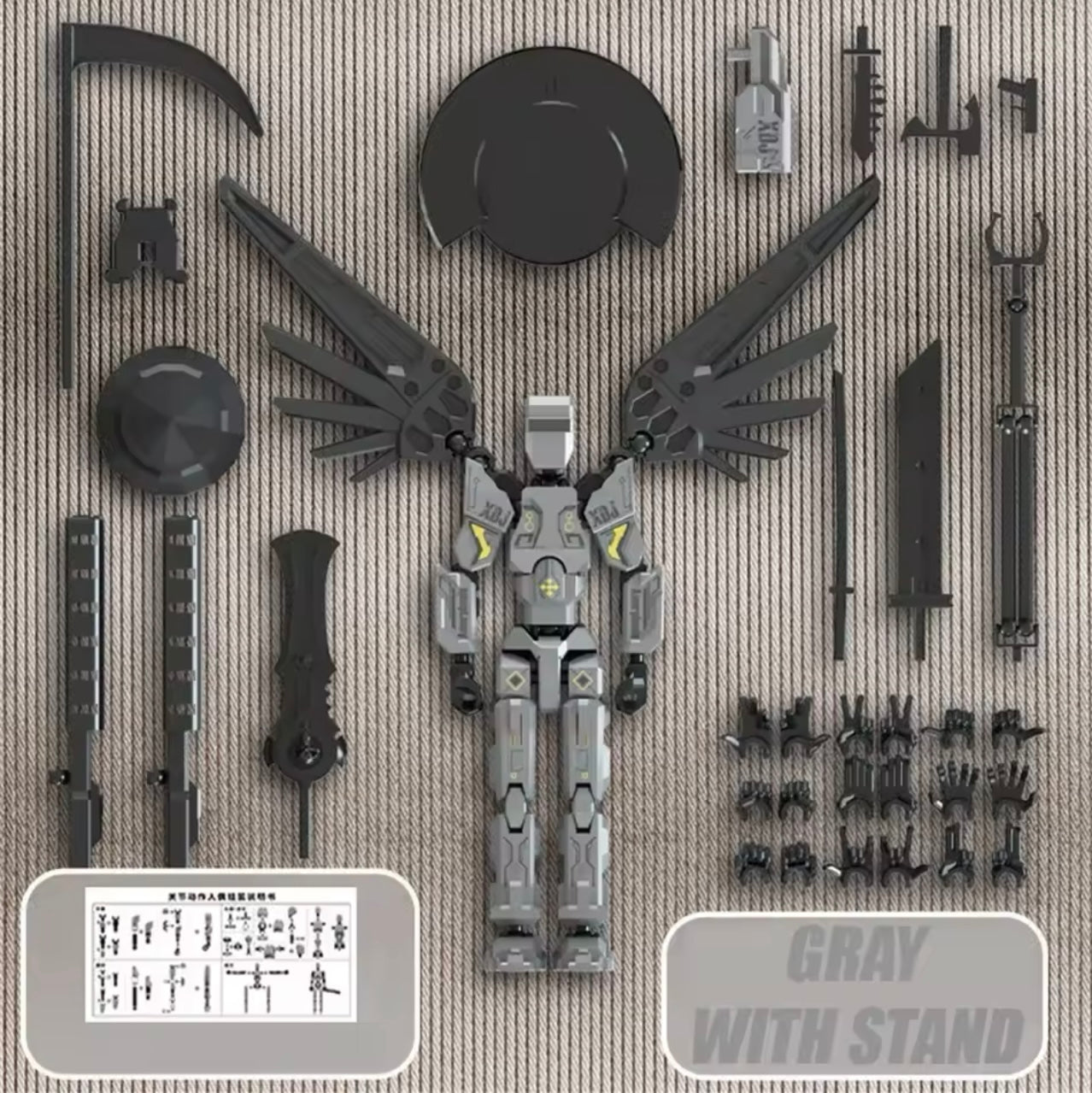 Titan 13 Multi-Jointed Action Figure - Highly Articulated Mech-Style Toy with Cold Weapons