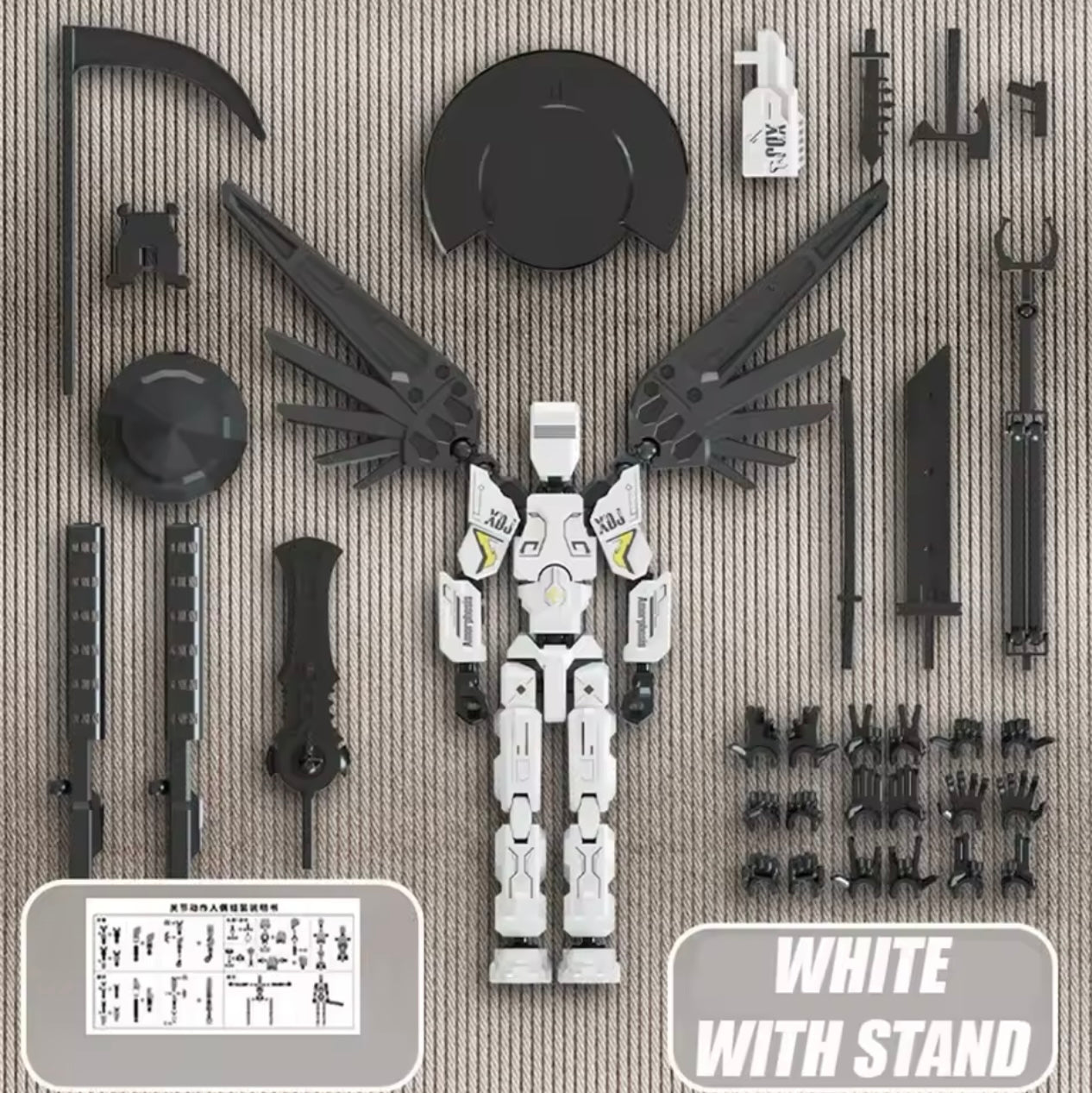 Titan 13 Multi-Jointed Action Figure - Highly Articulated Mech-Style Toy with Cold Weapons