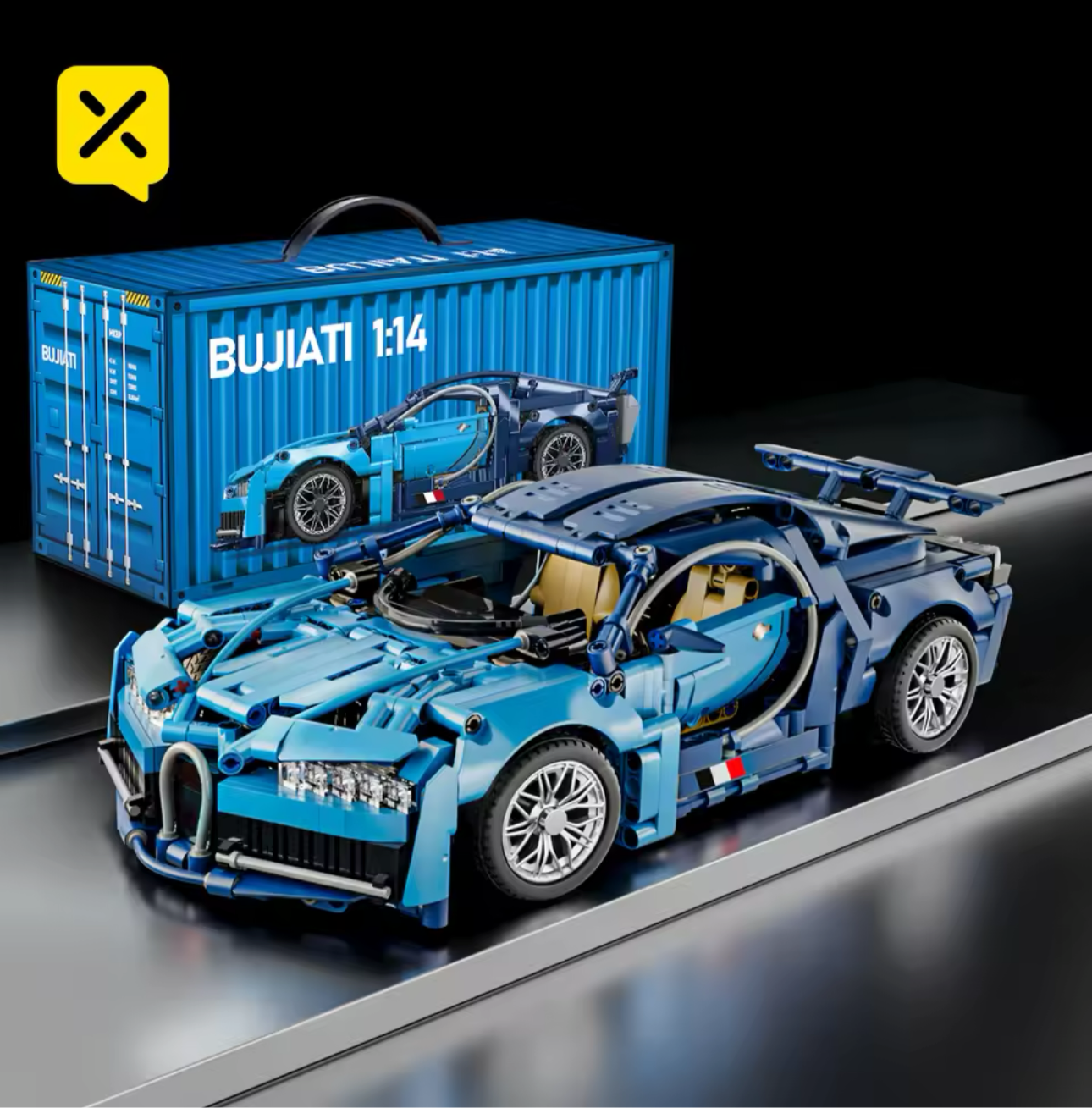 ToylinX 1:14 Supercar Building Block Toy Optional Power Group 14+ Technology Design Christmas Gift for Adults and Kids With Box