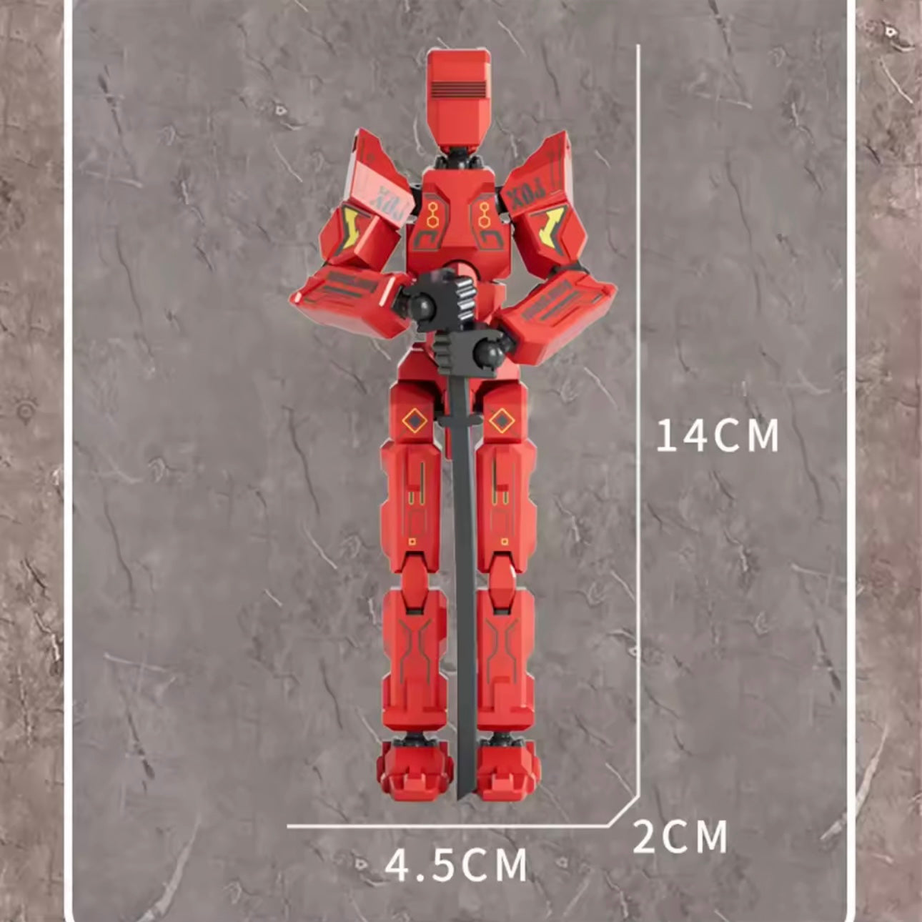 Titan 13 Multi-Jointed Action Figure - Highly Articulated Mech-Style Toy with Cold Weapons