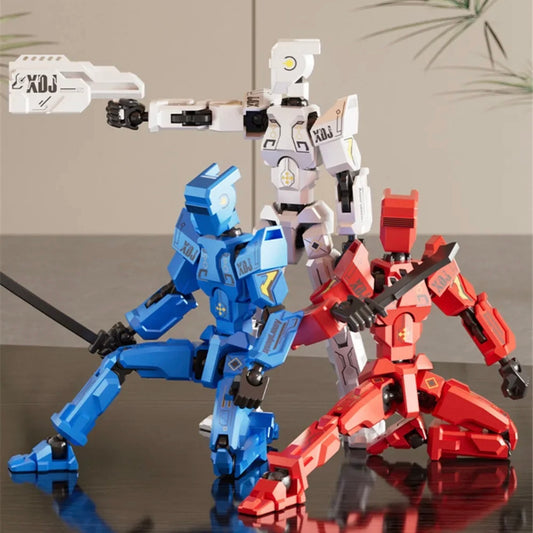 Titan 13 Multi-Jointed Action Figure - Highly Articulated Mech-Style Toy with Cold Weapons