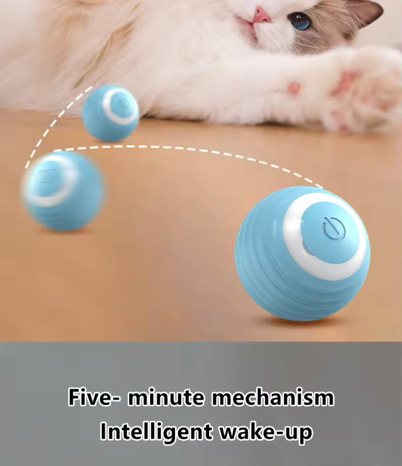 Automatic Moving Cat Toy - Interactive Rolling Rechargeable Ball for Active Pets | Pet Supplies & Accessories