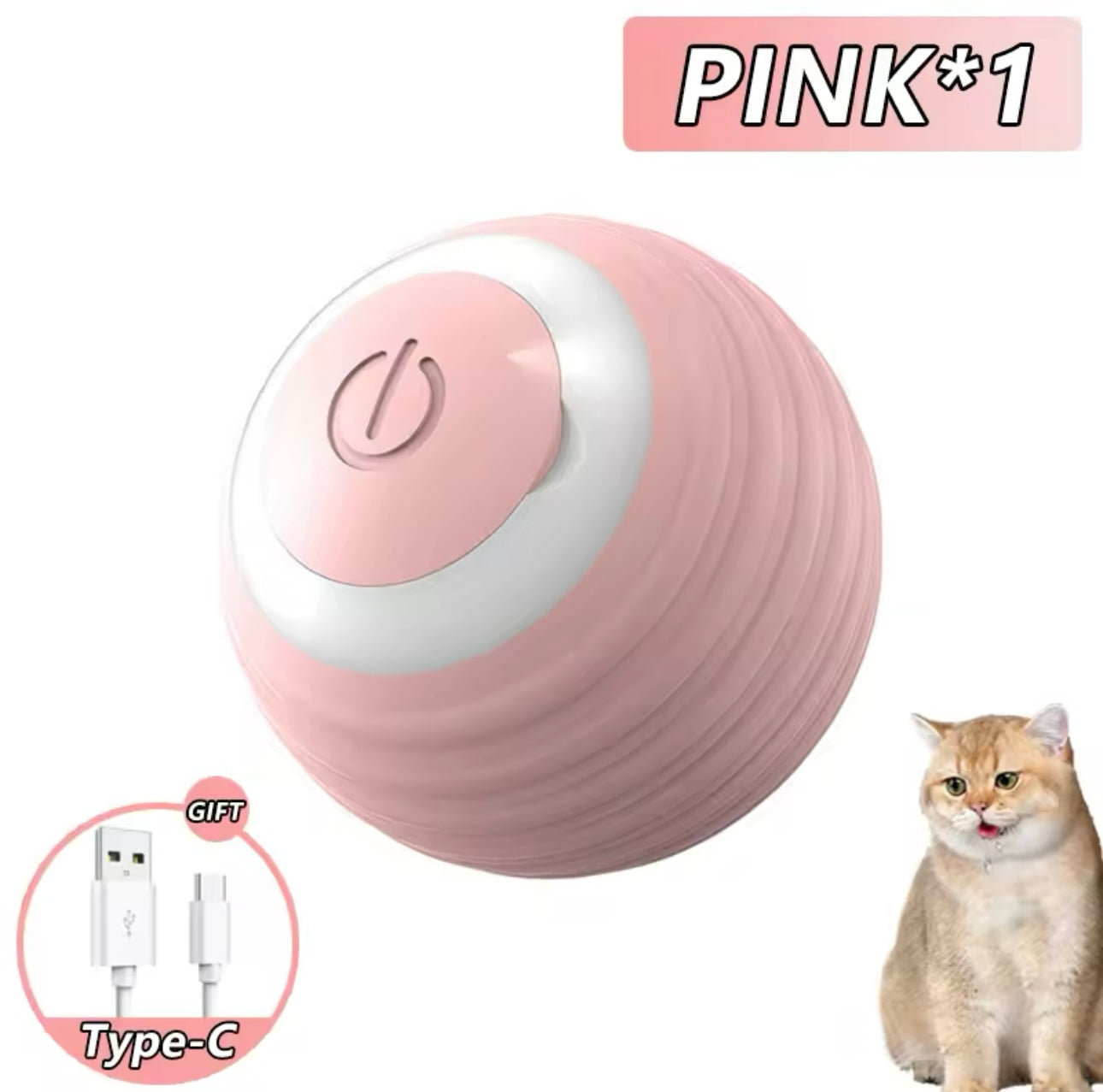 Automatic Moving Cat Toy - Interactive Rolling Rechargeable Ball for Active Pets | Pet Supplies & Accessories