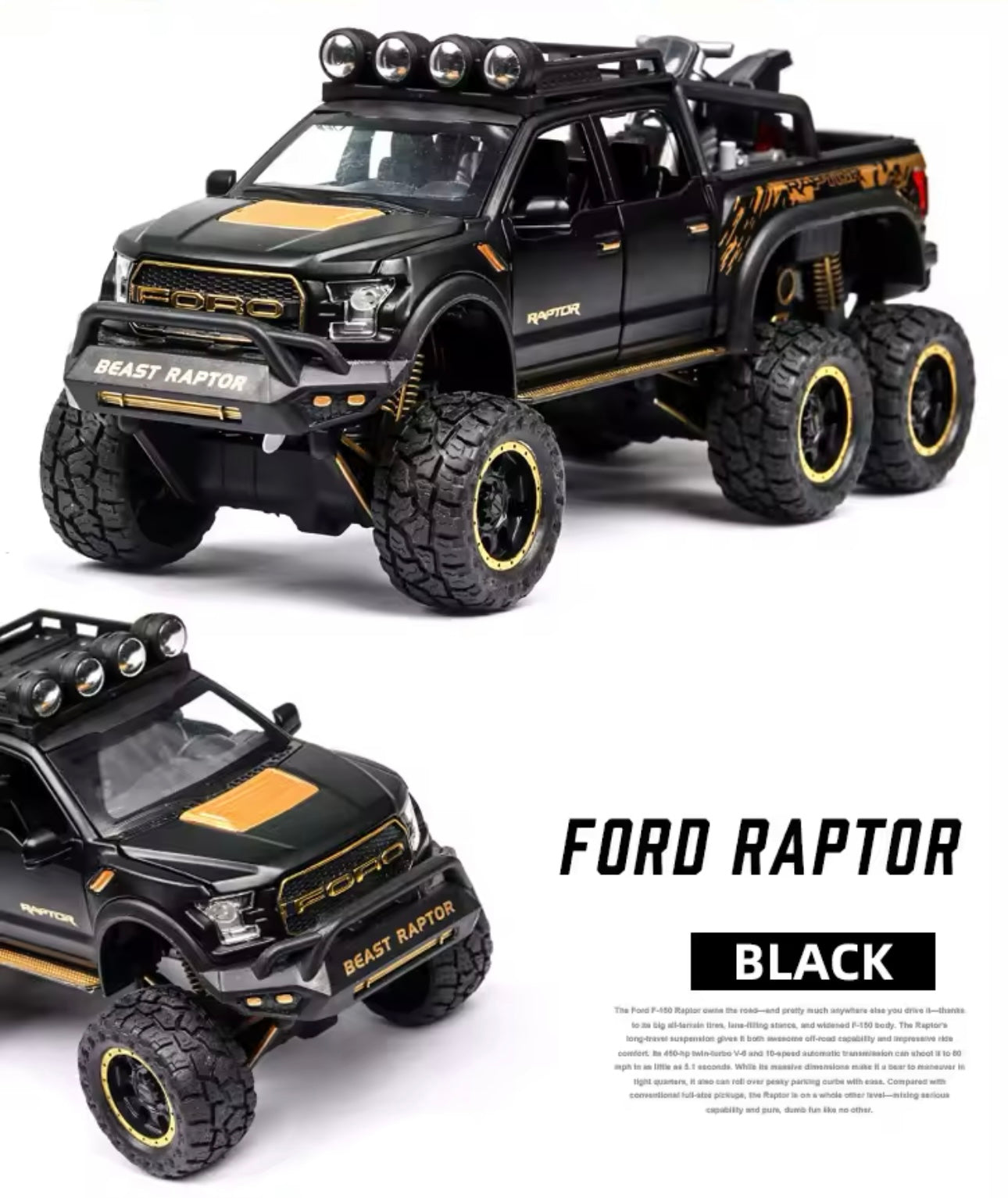 1:24 Ford F150  with Sound & Light - Perfect Gift for Boys