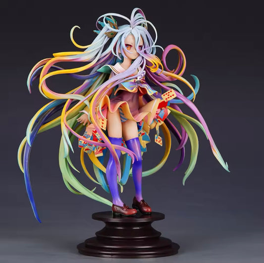 28cm PVC Shiro Figure from No Game No Life – Detailed Action Model for Collectors | Yuu Kamiya Art Series | Perfect Gift for Anime Fans