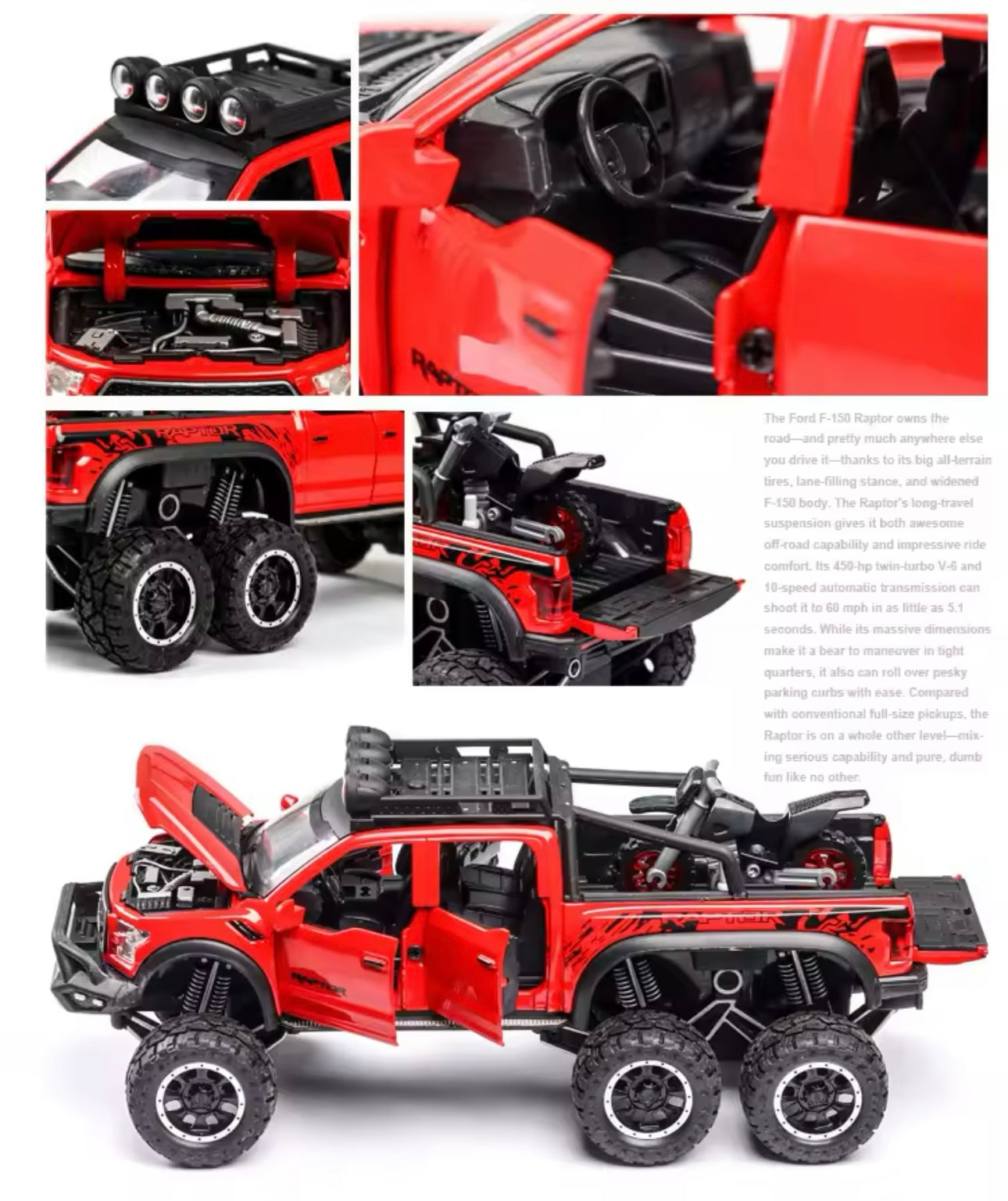 1:24 Ford F150  with Sound & Light - Perfect Gift for Boys