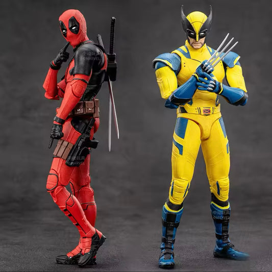 Marvel Legends Deadpool & Wolverine Action Figures - High-Quality Anime Statues by ZD Toys | Perfect Gifts for Kids & Collectors