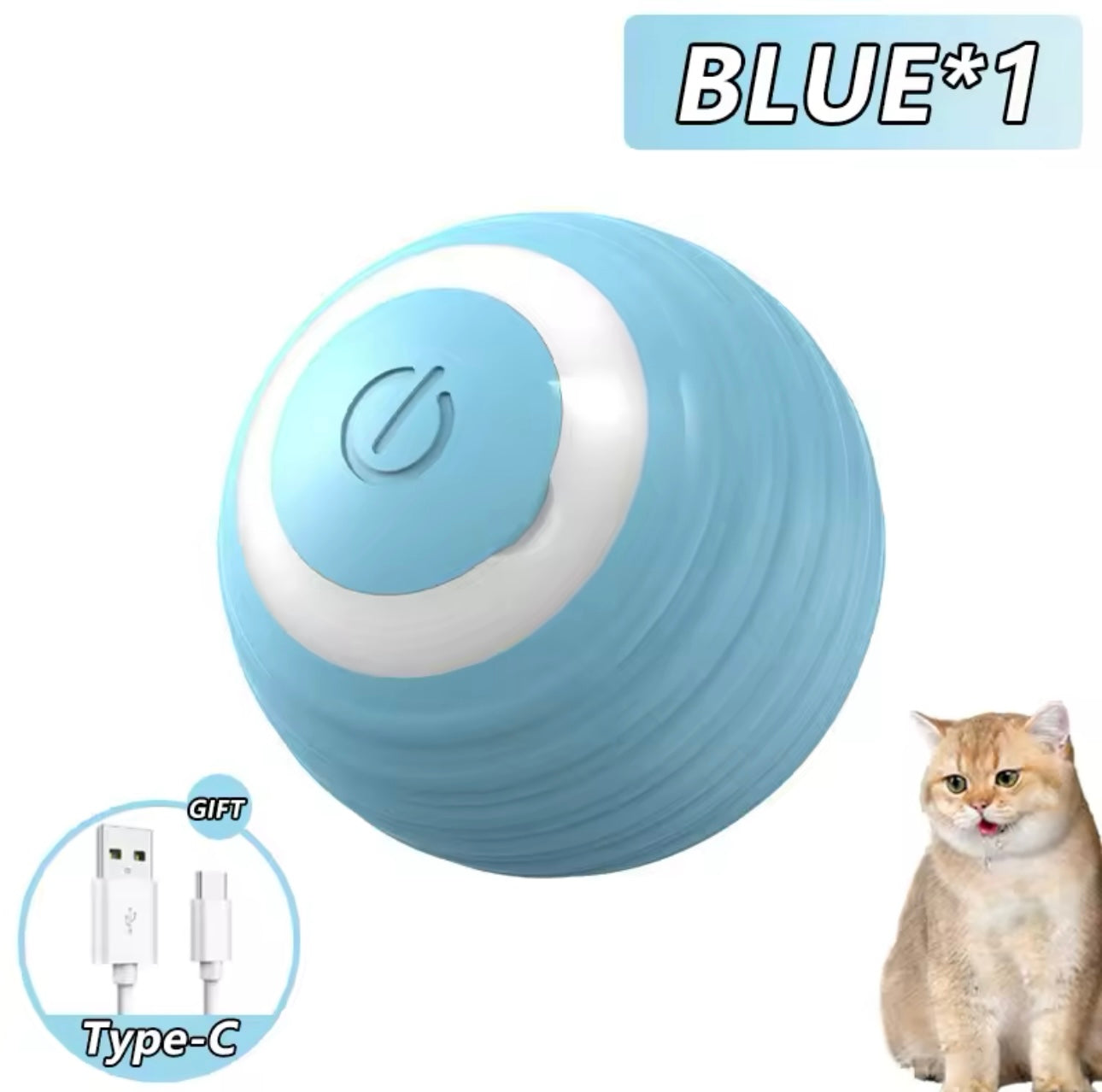 Automatic Moving Cat Toy - Interactive Rolling Rechargeable Ball for Active Pets | Pet Supplies & Accessories